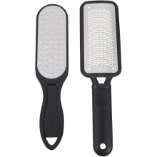 2 stuks dubbelzijdige voetvijlen voor het verwijderen van eelt en harde huid, ideaal voor pedicure en voetscrub thuis.