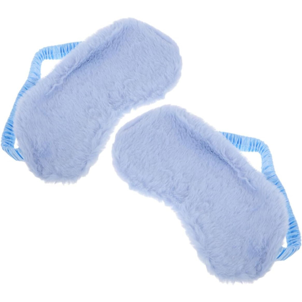 Hkhbjs 2Pcs Rabbit Fur Eye Mask Sleeping Eye Cover Comfortable Sleep Mask