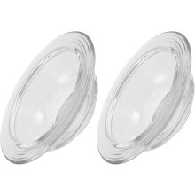 2 Stück Ersatzschalen für Wachsschmelzen, Glasschale 9,5 cm, hitzebeständig, schlankes, kompaktes Design