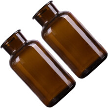 Stück Glasreagenzflaschen zum Selbermachen von Wunschflaschen, 500 ml Glas mit Blütenblättern und Duschdekorationen