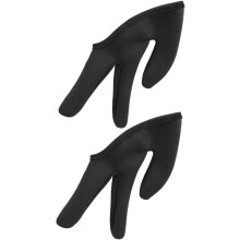2 hitzebeständige Handschuhe für Haarstyling, dreifingrige Baumwollhandschuhe für Lockenstab und Glätteisen
