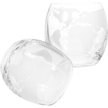 2 Glasbecher mit Kartenaufdruck, 350 ml Milchgläser für den Haushalt
