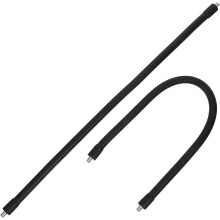 Metallenes Schwanenhals-Verlängerungsrohr, 2 Stück, 40 cm, mit 1/4"-Außengewinde-Schraubadapter