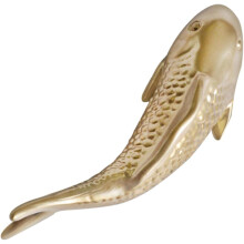 2-teiliges Set aus Goldfisch-Wanddekor aus Kunstharz für Büro und Schlafzimmer, Goldfisch-Wandskulpturen