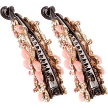 2er-Pack elegante Haarspangen mit Strassschleife – stilvolle Haaraccessoires