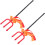 2 pezzi Tridente di plastica per Halloween, accessorio per costume da demone 1