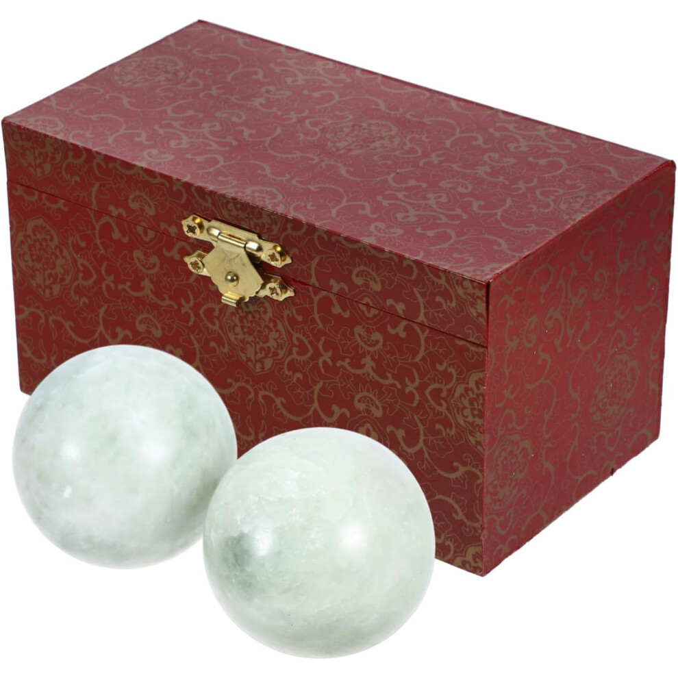 Hkhbjs 2Pcs Small Handballs Jade Balls Massage Balls For Elderly Hand Exercise Smooth Palm Massage Convenient Roller