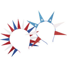 2er-Pack USA-Sterne-Stirnbänder, Göttinnen-Stirnbänder, patriotisches Design, bequemer Stoff, vielseitig verwendbar, verschiedene Farben