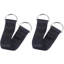 Lot de 2 ceintures de suspension multifonctionnelles pour le fitness, à double couche, sangles d'entraînement pour anneaux de gymnastique