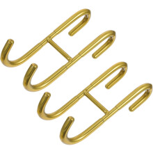 2er-Pack Türhaken, goldfarben, Organizer, bohrfrei, Aufbewahrung, robuste Kleiderhaken, Taschenhaken