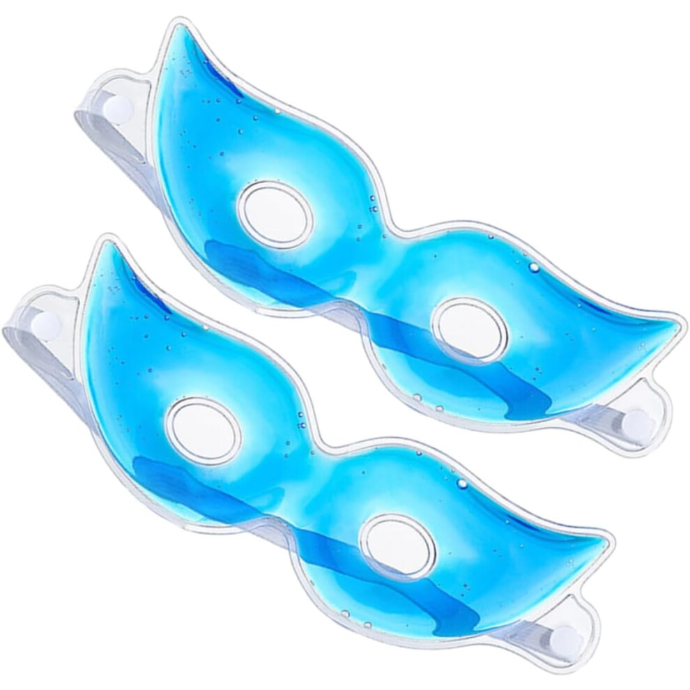 Hkhbjs 2Pcs Blue Cooling Ice Eye Mask Cooling Pack For Dark Circles Relief And Relaxation