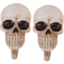 2er-Pack Totenkopfhaken, Halloween-Wandhaken, kreative Wandhaken, dekorativ