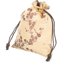 Saco de cordão de jóias portátil 2pcs bolsa de armazenamento bordada para relógios e brincos