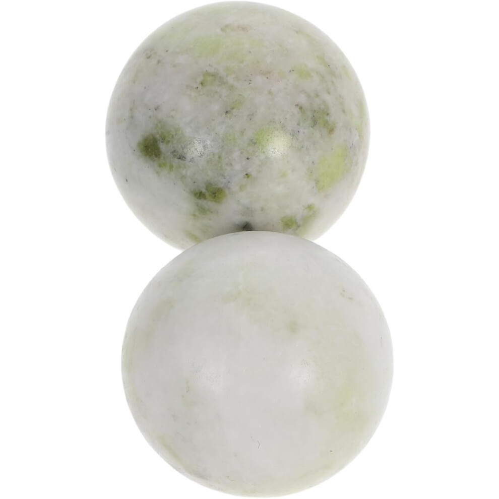 Hkhbjs 2Pcs Jade Fitness Handball Exercise Balls For Meditation And Deep Tissue Massage Medicine Ball Storage Box