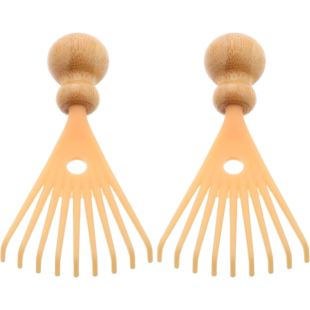 Hkhbjs Head Massager Scalp Scratcher 2Pcs Manual Scalp Relax Massager Comb Portable Hair Massage Brush
