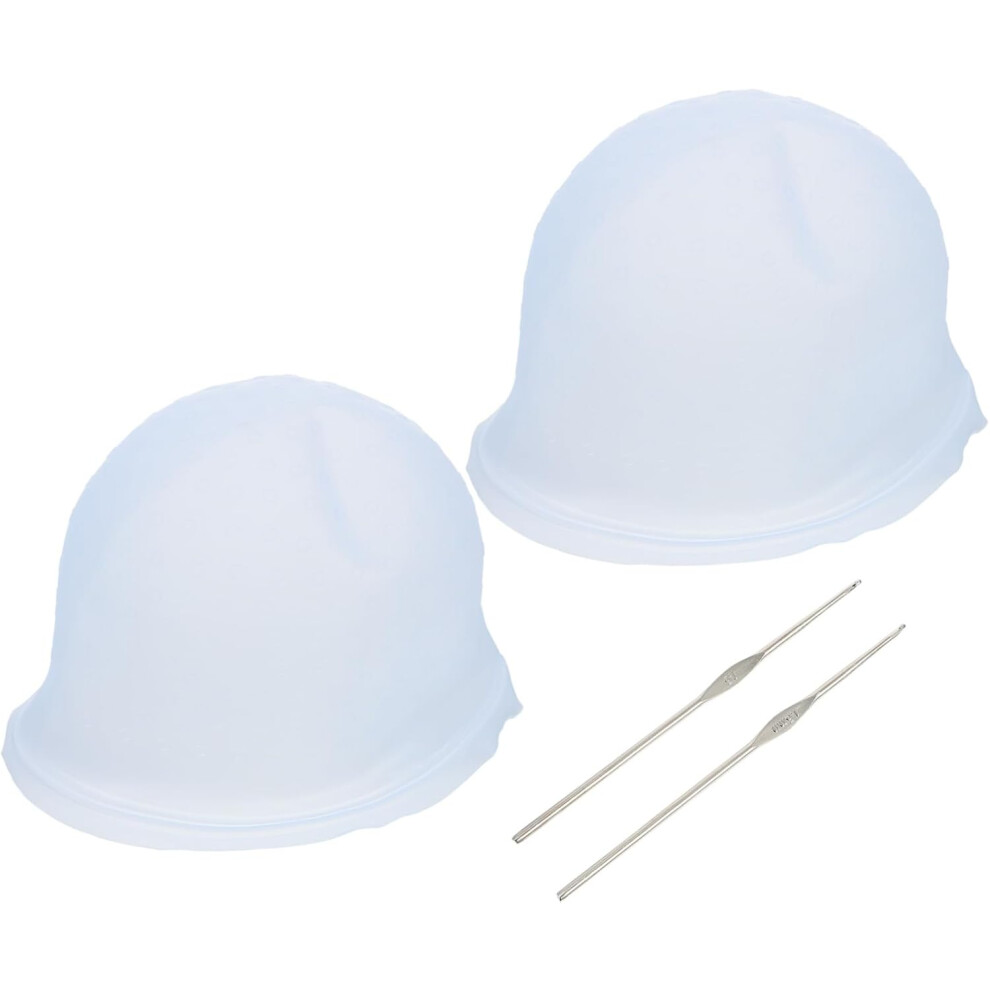 Hkhbjs 4Pcs Silicone Hair Coloring Cap Frosting Dyeing Highlighting Hat For Home Styling