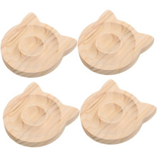 2er-Set DIY-Schmuckaufbewahrungsständer aus Holz, Armband-Präsentationsplatte im Katzenohren-Design für Perlen und Armreifen