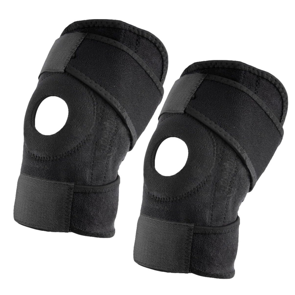 Hkhbjs Adjustable Patella Stabilizer 2 Pcs Running Hiking Basketball Knee Brace Support Sleeve