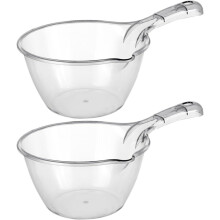 2er-Pack Badekelle mit ergonomischem Griff, aus dickem und robustem Kunststoff, multifunktional