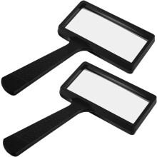 Lot de 2 loupes de lecture portatives avec verres anti-rayures pour seniors