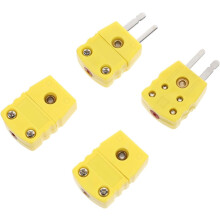 Stück Thermoelement-Steckverbinder Typ K, Steckeradapter, männlich/weiblich, für Drahtverbinder, gelbes Zubehör, Thermoelement-Verbindung