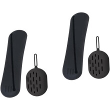 2 sets siliconen make-upborsteltasjes, organizer voor make-uptools, opbergtas voor borstels, organizer voor beauty sponsjes