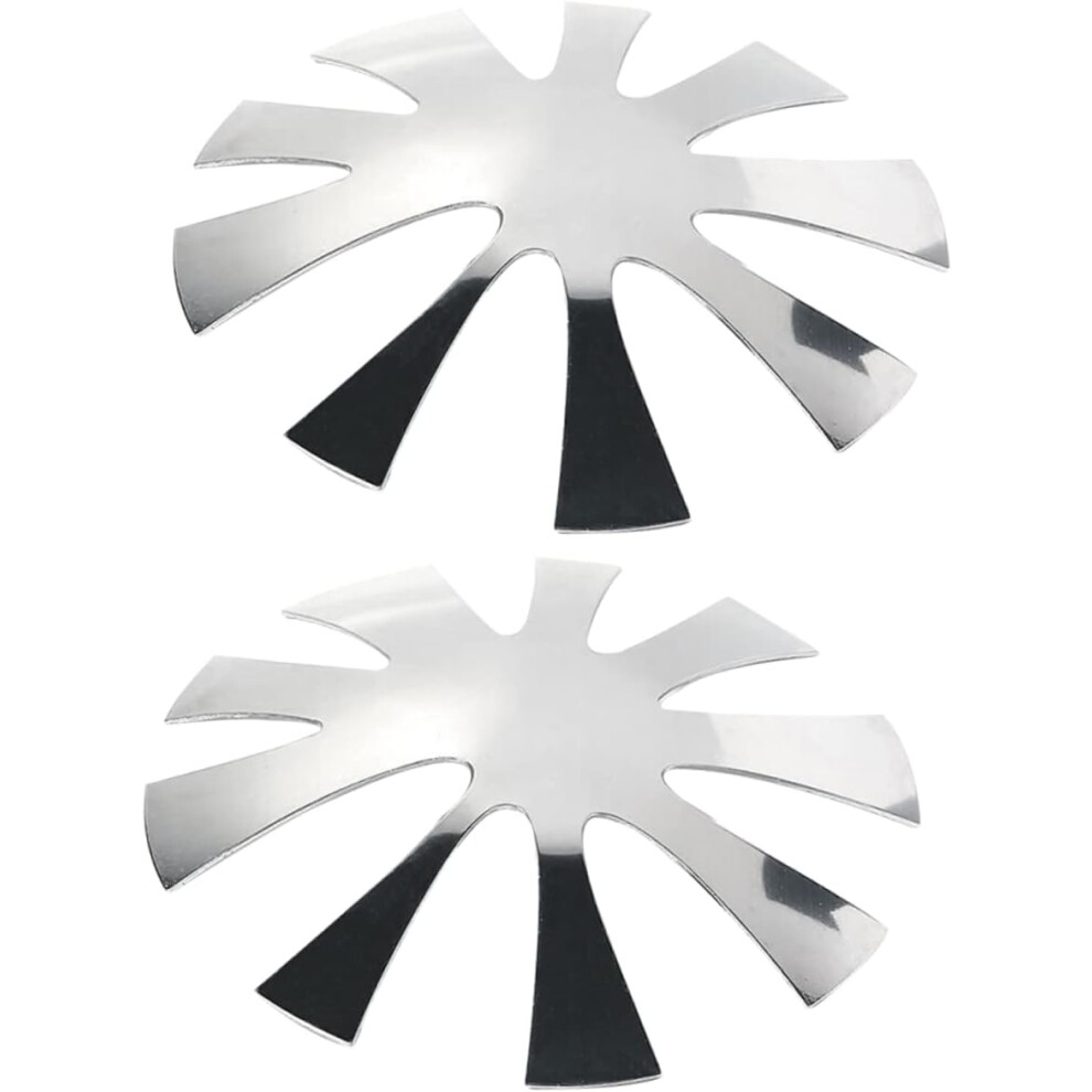 Hkhbjs Silver 2Pcs French Nail Art Templates Manicure Molds For Nail Design Create Use Stencils