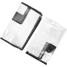 2er-Set Kofferhüllen, Gepäckschutz aus Canvas, Reißverschlusstaschen, Gepäckhüllen für Reisen