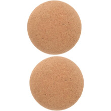 2 kurken massageballen met een diameter van 6 cm, geschikt voor myofasciale therapie.