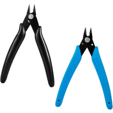 2-teilige Nagelpflegezange mit Edelstahlgriff und Gummigriff zum Entfernen von Nagelornamenten und modischen Nageldesigns