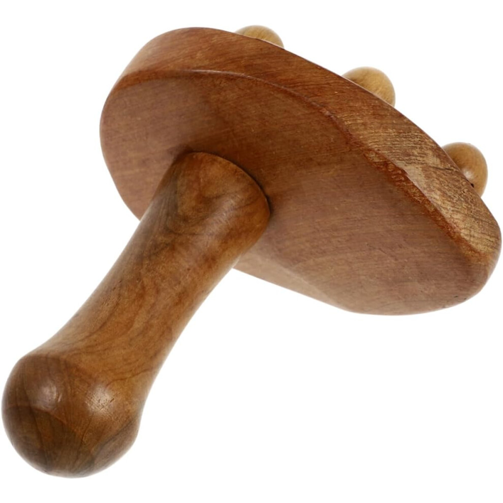 Hkhbjs 2Pcs Wood Handheld Massager Practical Foot Shape Particle Massage Device
