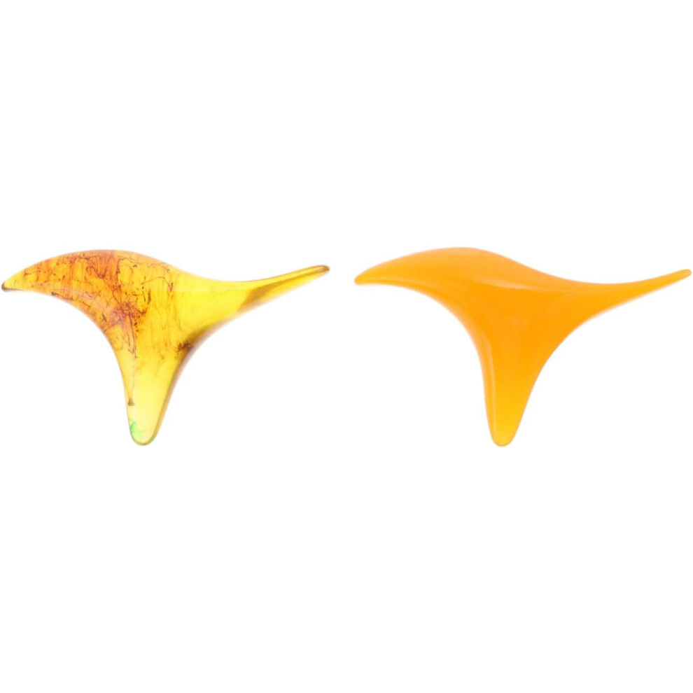Hkhbjs Amber Foot Acupressure Massage Sticks 2Pcs Set Resin And Triangle Pelma Massage