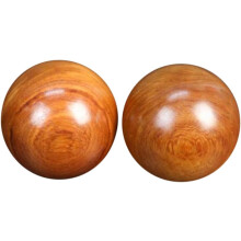 Handmassagebälle aus Holz, 2 Stück, 6 cm, Fitnessbälle, Muskeldehnung und Entspannung