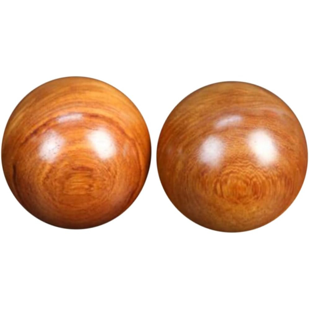 Hkhbjs Wooden Hand Massage Balls 2Pcs 6Cm Exercise Fitness Balls Muscle Stretch Relaxation