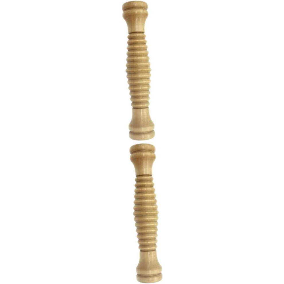 Hkhbjs 2Pcs Wooden Roller Hand Massager Stick For Yoga Full-Body Massage Tool Reflexology