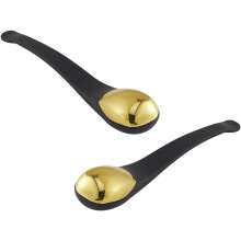 2 bastoncini per massaggio occhi in lega di zinco per la cura della pelle del viso, strumenti di bellezza per la cura personale, regalo