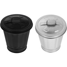 2er-Set Tischmülleimer, Mini-Mülleimer aus kreativem Eisen, modisches Design