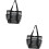 2pcs Large Capacity Mesh Beach Bag for Travel Multi-pocket Toiletry Bag Hanging Function Net Pouch 1