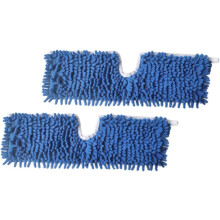 Chenille-Wischmopp-Pads, 2 Stück, Ersatz-Bodenwischmopp-Aufsätze, Zubehör für Trocken- und Nassreinigung