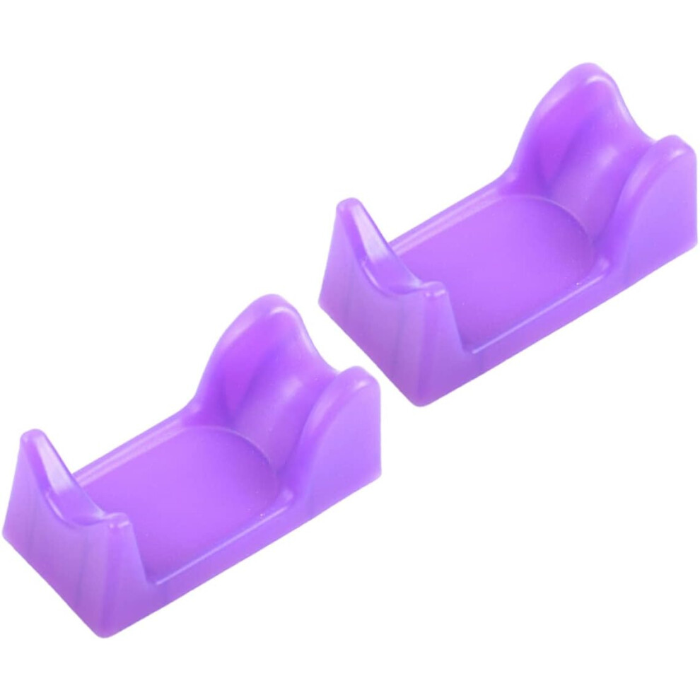 Hkhbjs 2Pcs Electric Nail Polisher Handle Storage Holder Multi-Functional Pvc Plastic Easy To Place Odorless White