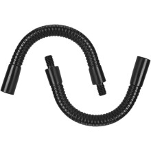 2 Stück Mikrofonverlängerung Schwanenhals flexibler Schlauch aus Legierung verstellbarer Mikrofonstativadapter Klassisches schwarzes Design