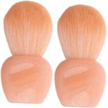 Lot de 2 mini pinceaux Ă ongles pour le maquillage, applicateur de blush portable pour les joues