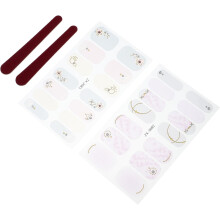 2 Stück Heißstempel-Nagelsticker, Gel-Nagelsticker, zarte DIY-Maniküre-Dekoration zum Tragen