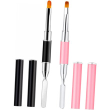 2er-Pack doppelseitige Nagelpinsel für Damen, multifunktionales Nagelmalwerkzeug, leicht für Zuhause