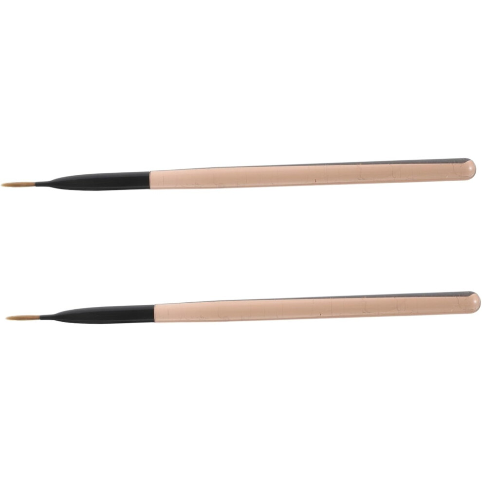 Hkhbjs 2Pcs Gradient Nail Art Pens With High-Density Bristles For Precise Color Transition Manicure Brushes
