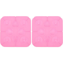 Stampi in silicone per ghiaccioli fai da te, compatti e adatti al congelatore, a forma circolare.
