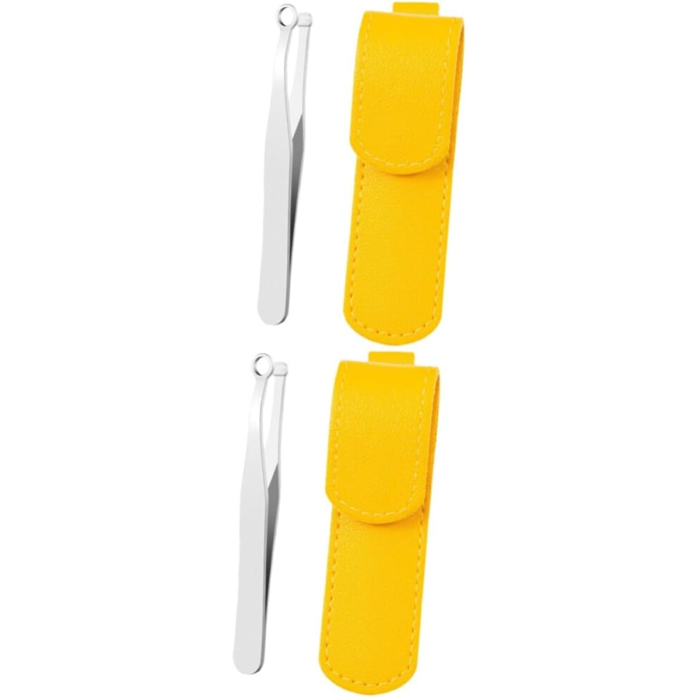 Hkhbjs 2Sets Stainless Steel Nose Hair Clipper Portable Nose Hair Trimmer Personal Care Tool
