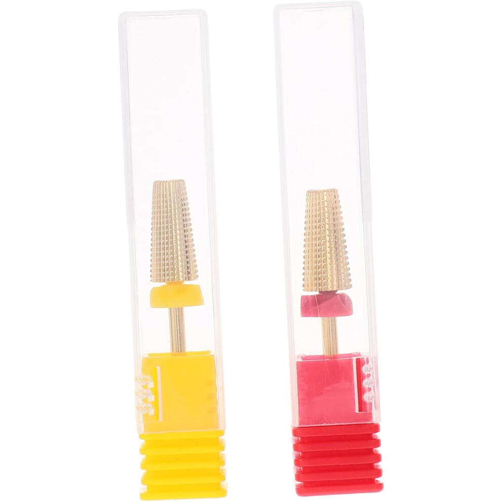 Hkhbjs 2Pcs Manicure Tools Nail Sanding Grinding Heads For Nail Drill Bits Tungsten Steel Polishing Heads