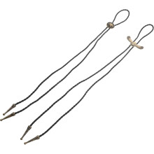 2 stuks retro overhemdketting verstelbare vintage leren stropdas voor mannen western cowboy stijl touwkoord bolo das sieraden