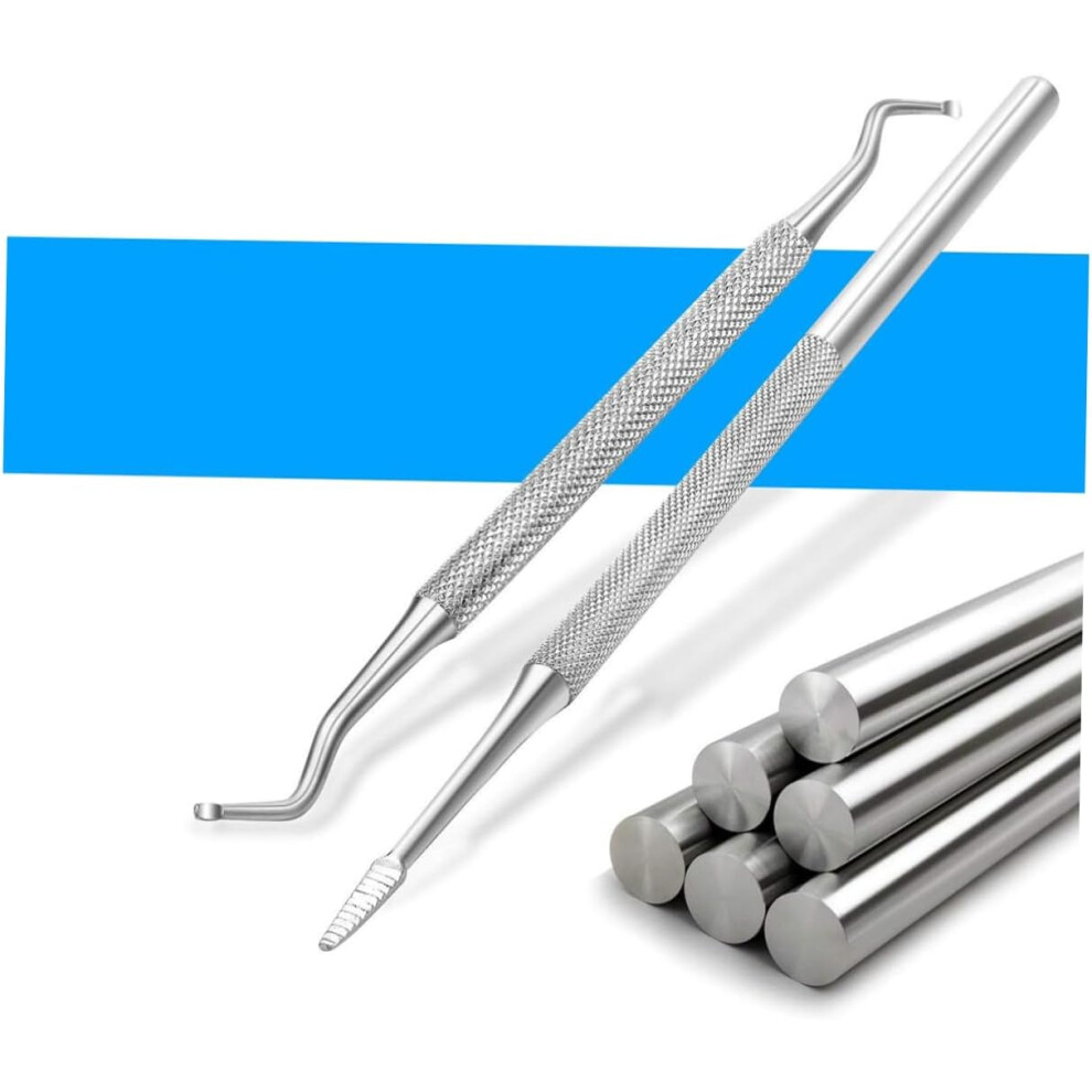 Hkhbjs 2Pcs Stainless Steel Cuticle Spoon Pusher For Nail Cleaner Cuticle Remover Spoon For Men Women To Use
